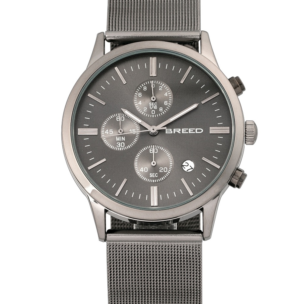 NWT Gunmetal Mesh Bracelet Watch for Men